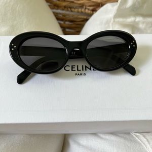 Celine cat eye S193 sunglasses black EUC